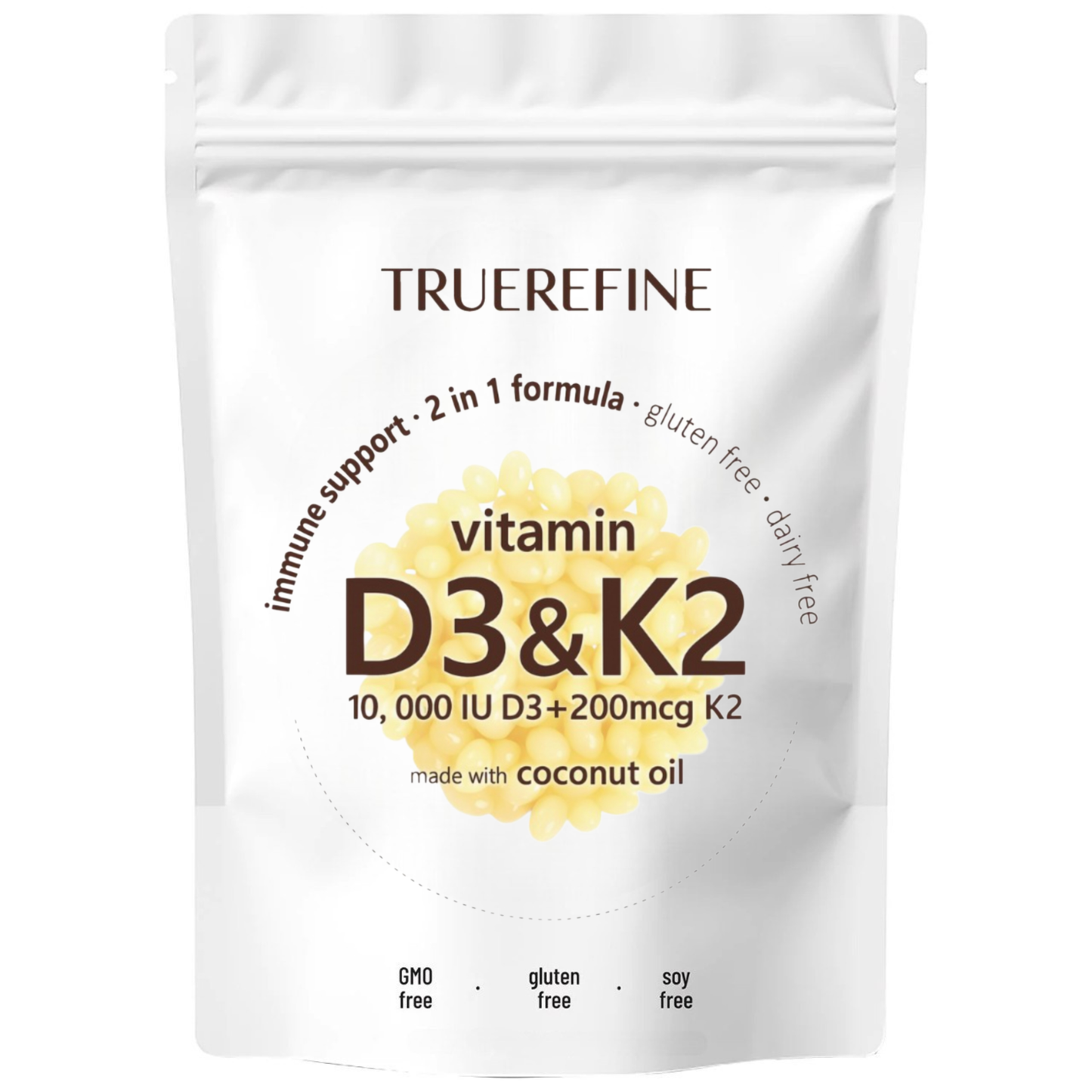 Vitamin D3 K2 Supplement Softgels