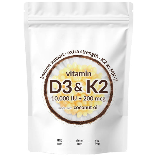 Vitamin D3 K2 Supplement Softgels